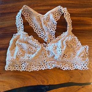 Aerie beige lace bralette